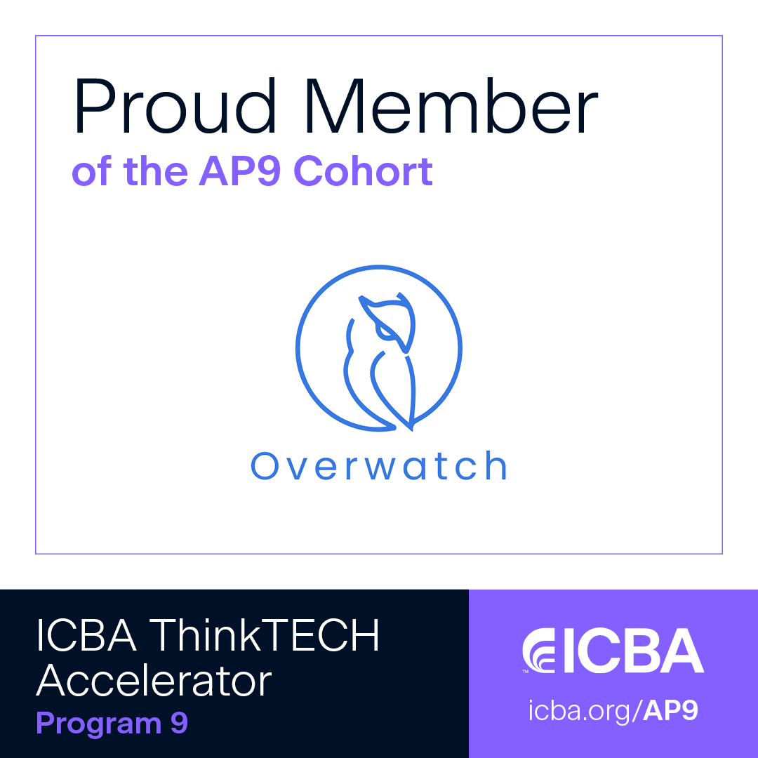 Overwatch Joins ICBA ThinkTECH Accelerator Program